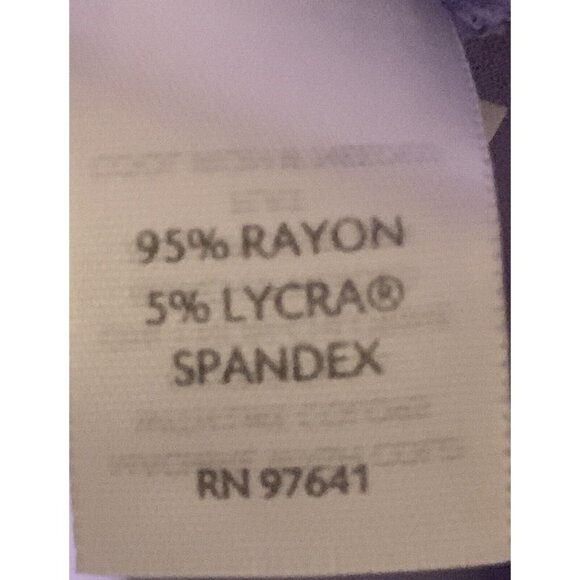 J Jill Lilac Purple Collared V Neck Stretch Dress Shirt Top Long Sleeve Size XL - Picture 4 of 5